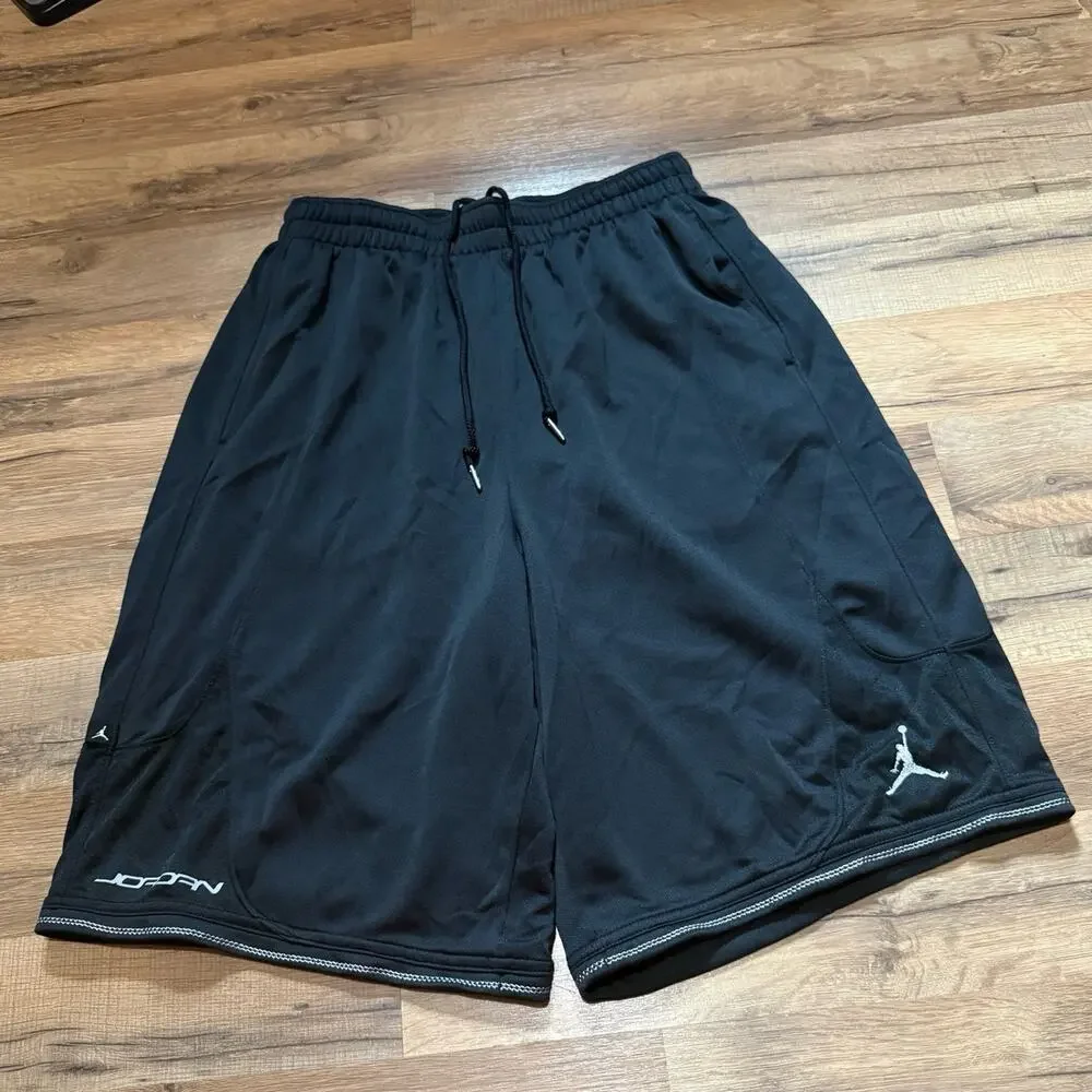 Y2K Air Jordan Black Grey Vintage Basketball Shorts